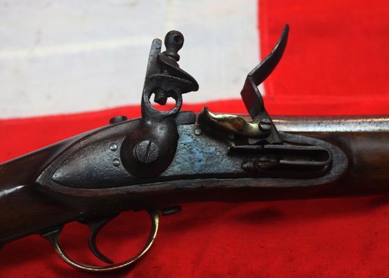 Most Scarce French Marine Flintlock M.1786 / An.IX 1800's Carbine. A French Sea Service Carbine of the Napoleonic Ships of the Line. Battle of Trafalgar Service Period. Made Circa 1803-4 Inspected by Joseph Guichard Napoleonic Inpector of Arms St Etienne