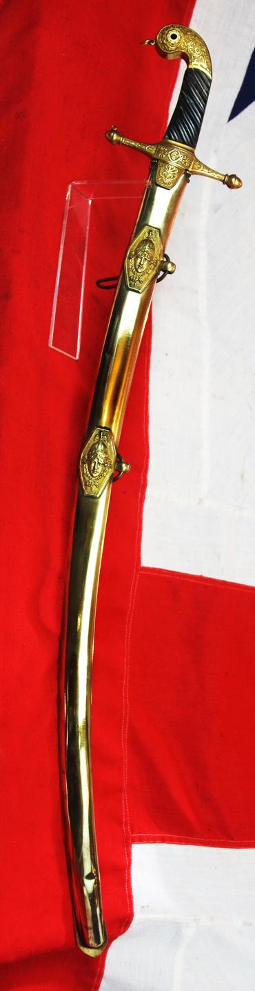 A Sublime Napoleonic Ist Empire French Superior Officer’s Blue & Gilt Officer’s Sword in the Mameluke Style, With Finest Deluxe Grade Chiselled Decor. We Always Try Our Utmost To Offer The Finest or Most Intriguing Pieces We Can From History