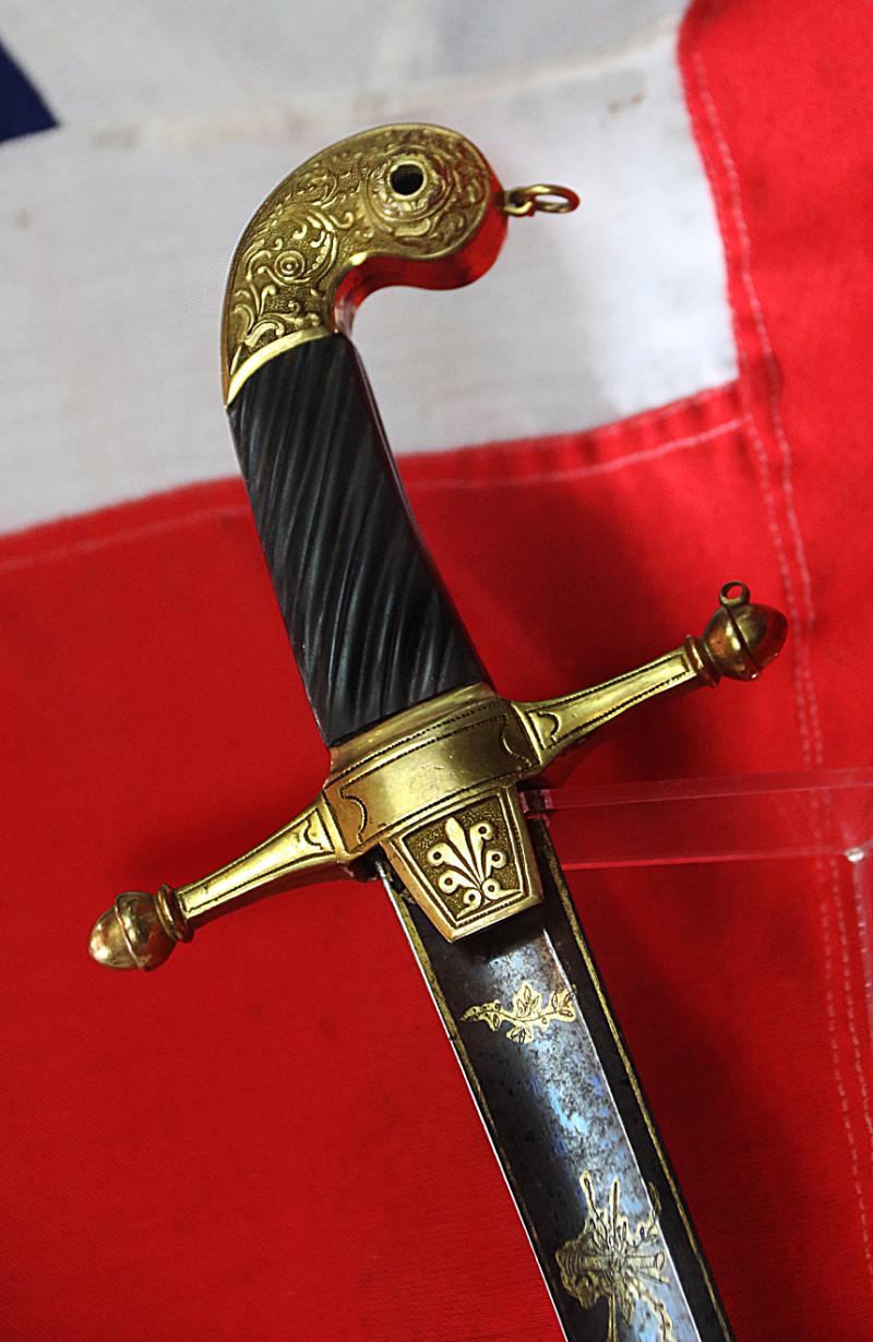 A Sublime Napoleonic Ist Empire French Superior Officer’s Blue & Gilt Officer’s Sword in the Mameluke Style, With Finest Deluxe Grade Chiselled Decor. We Always Try Our Utmost To Offer The Finest or Most Intriguing Pieces We Can From History