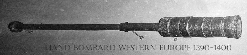 A Very Fine, Late Middle Ages, Early Hand-Bombard, Iron Mortar Cannon. The Earliest Form of Ignition Battle Weapon That Developed into The Hand Pistole & Blunderbuss