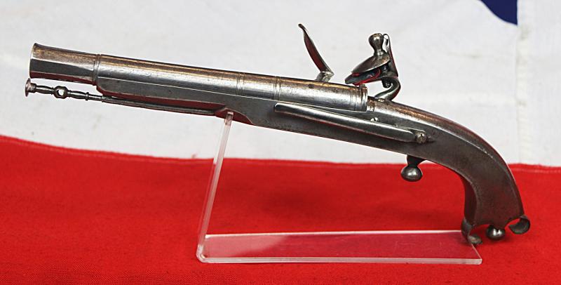 A Rare & Beautiful, Early 19th Century, Scottish Rams Horn Butt, All Steel, Highlander's Flintlock Pistol Made by Macleod. In Super Condition, With All The Features As to Be Expected For a Fine, Original, Highland Officer's Regimental Pistol