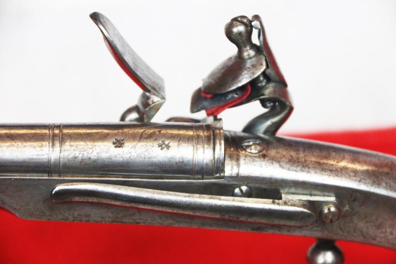A Rare & Beautiful, Early 19th Century, Scottish Rams Horn Butt, All Steel, Highlander's Flintlock Pistol Made by Macleod. In Super Condition, With All The Features As to Be Expected For a Fine, Original, Highland Officer's Regimental Pistol