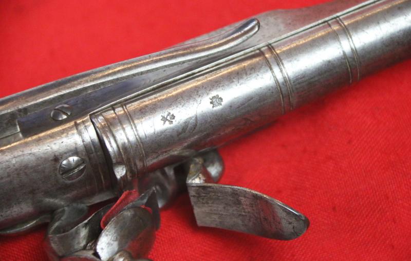 A Rare & Beautiful, Early 19th Century, Scottish Rams Horn Butt, All Steel, Highlander's Flintlock Pistol Made by Macleod. In Super Condition, With All The Features As to Be Expected For a Fine, Original, Highland Officer's Regimental Pistol