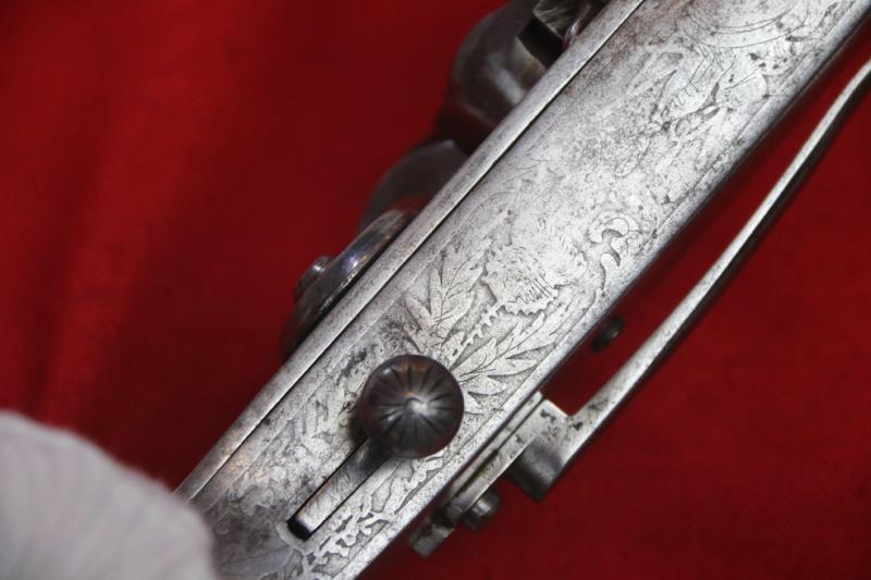 A Rare & Beautiful, Early 19th Century, Scottish Rams Horn Butt, All Steel, Highlander's Flintlock Pistol Made by Macleod. In Super Condition, With All The Features As to Be Expected For a Fine, Original, Highland Officer's Regimental Pistol