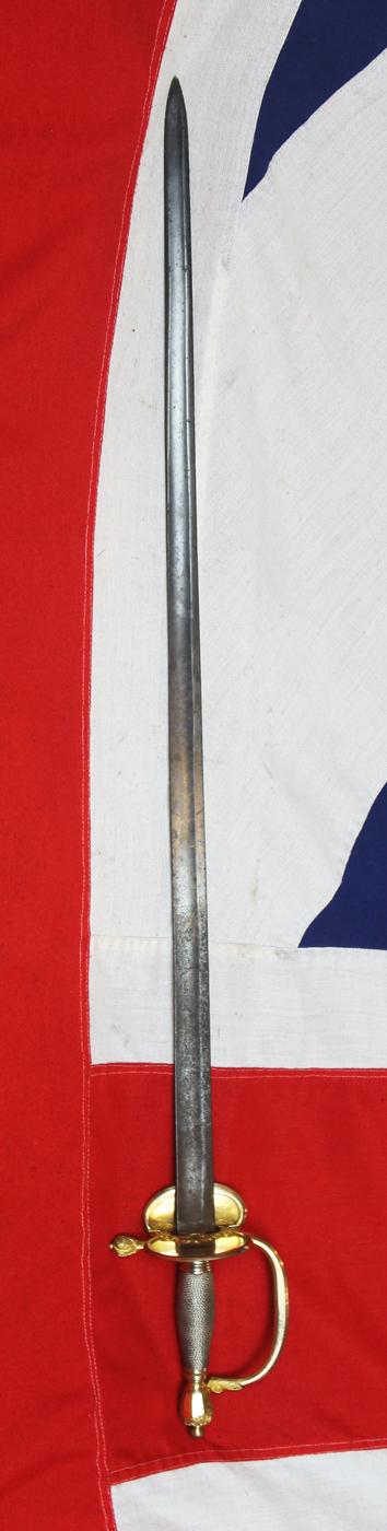 A Good 1796 Pattern Infantry Officer's Sword, With Near Mint Hilt of Almost All Its Original Mercurial Gilt and Silver Grip Wire.