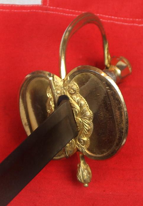 A Good 1796 Pattern Infantry Officer's Sword, With Near Mint Hilt of Almost All Its Original Mercurial Gilt and Silver Grip Wire.