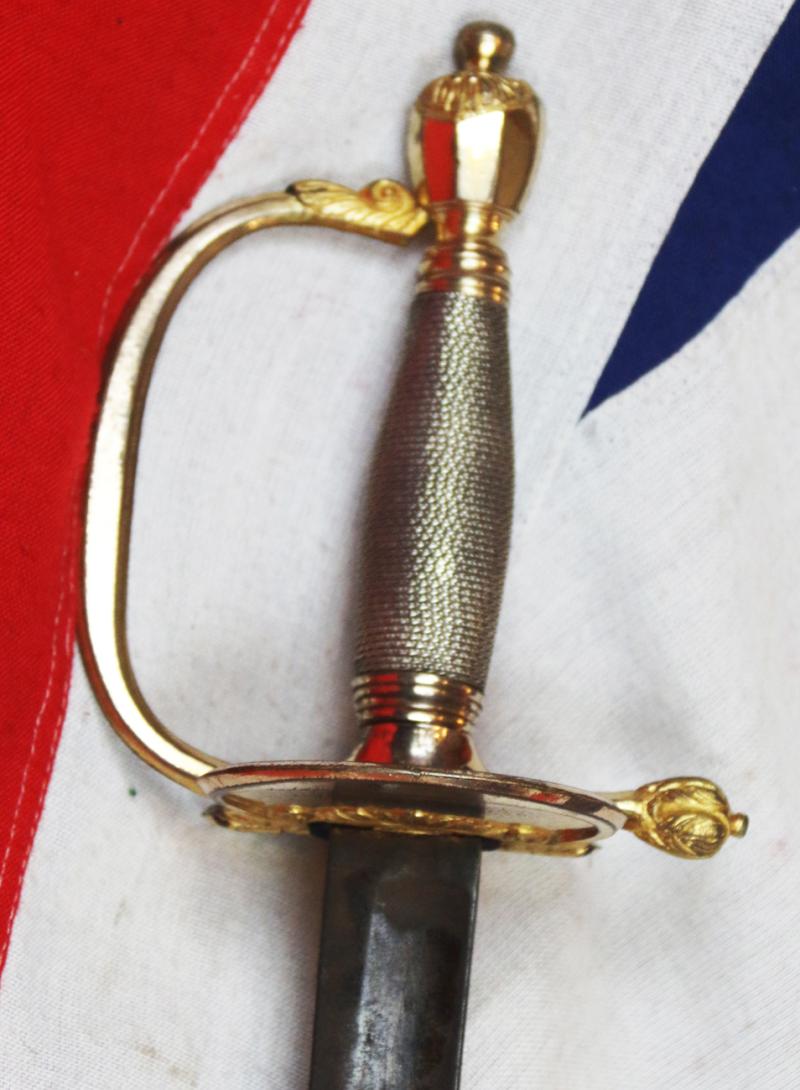 A Good 1796 Pattern Infantry Officer's Sword, With Near Mint Hilt of Almost All Its Original Mercurial Gilt and Silver Grip Wire.