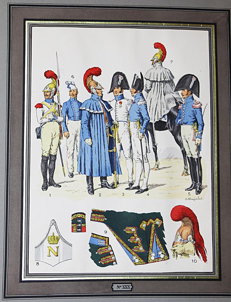 A Magnificent & Fantastic Presentation Limited Edition Leather & Gilt Bound Huge Volume Of Lucien Rousselot's Uniforms of Royal and Imperial French Army From the 18th century Ancien Regime, to the First Empire of The Emperor Napoleon