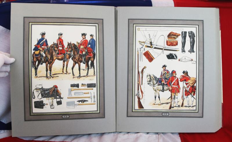 A Magnificent & Fantastic Presentation Limited Edition Leather & Gilt Bound Huge Volume Of Lucien Rousselot's Uniforms of Royal and Imperial French Army From the 18th century Ancien Regime, to the First Empire of The Emperor Napoleon