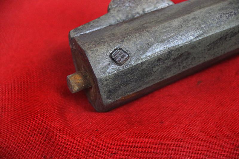 A Very Rare Ching Dynasty Imperial Chinese Military Matchlock Musket Around 1750. The Long Octagonal Barrel Bears an Imperial Seal Stamp Beneath the Breech