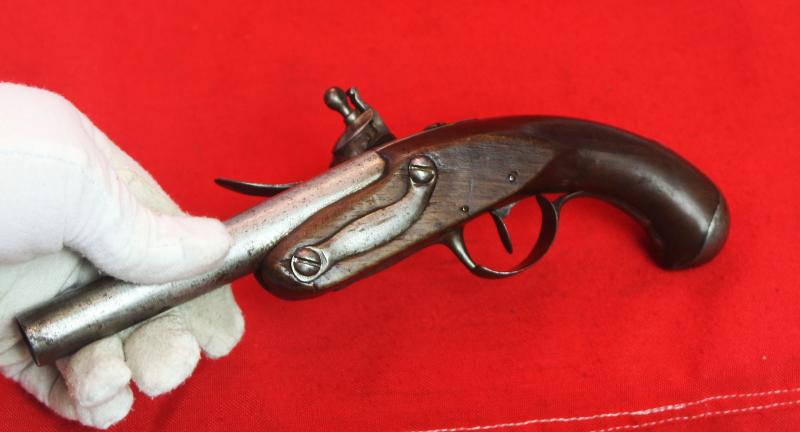 1780 Pattern, French Pistolet Maritime, An Officer's Naval 'Sea Service' Belt Pistol. Used By A French Naval Officer From the Battle of the Nile through to Battle of Trafalgar Era