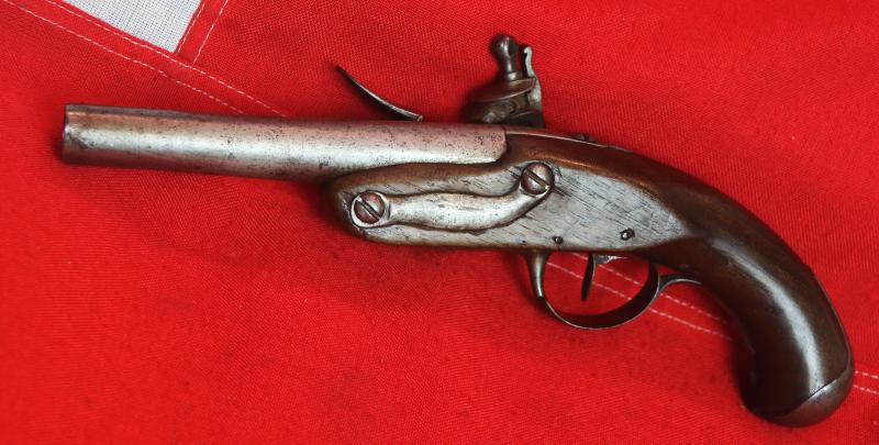 1780 Pattern, French Pistolet Maritime, An Officer's Naval 'Sea Service' Belt Pistol. Used By A French Naval Officer From the Battle of the Nile through to Battle of Trafalgar Era