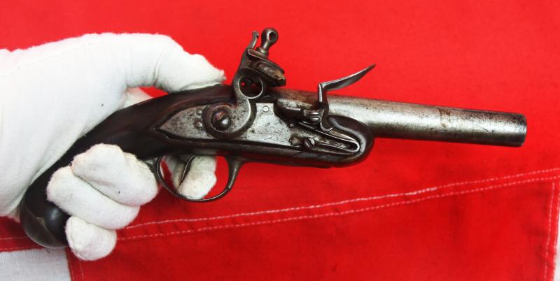 1780 Pattern, French Pistolet Maritime, An Officer's Naval 'Sea Service' Belt Pistol. Used By A French Naval Officer From the Battle of the Nile through to Battle of Trafalgar Era