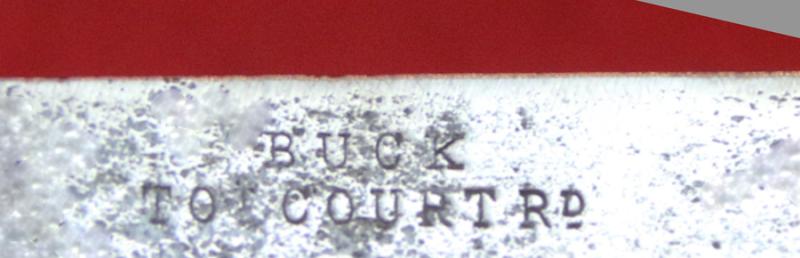 A Nice US Civil War Staghorn Gripped Bowie Knife By Buck of Tottenham Court Road Circa 1855. German Silver Crossguard and Hilt Panel. With Its Original German Silver Mounted Pressed Card Scabbard.
