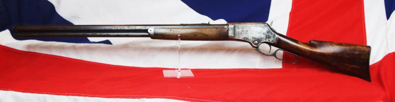 A Superb US 'Wild West' Period Marlin Fire-Arms Co. Lever Action Repeating Rifle Manufactured in 1883. Nr. Exactly As Used By Apache Indian Fighter Brig. Gen. George C. Crook. A Superior Gun Compared To The Winchester Lever Repeater.