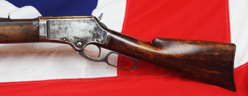 A Superb US 'Wild West' Period Marlin Fire-Arms Co. Lever Action Repeating Rifle Manufactured in 1883. Nr. Exactly As Used By Apache Indian Fighter Brig. Gen. George C. Crook. A Superior Gun Compared To The Winchester Lever Repeater.