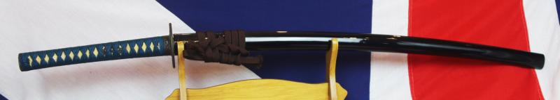 Stunning,1600's 'Senshu Banzai' Antique Edo Samurai Katana With Signed Blade, Kashu ju Darani Tachibana Katsukuni Saku, Katsukuni of the Tachibana Clan, the Darani School of Smiths, Made This {Sword} in Kashu Province, Incredible Hamon of Sanbon-Sugi