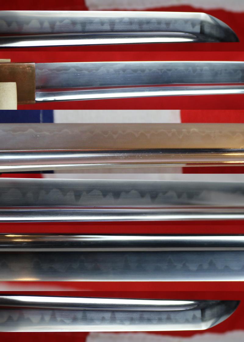 Stunning,1600's 'Senshu Banzai' Antique Edo Samurai Katana With Signed Blade, Kashu ju Darani Tachibana Katsukuni Saku, Katsukuni of the Tachibana Clan, the Darani School of Smiths, Made This {Sword} in Kashu Province, Incredible Hamon of Sanbon-Sugi