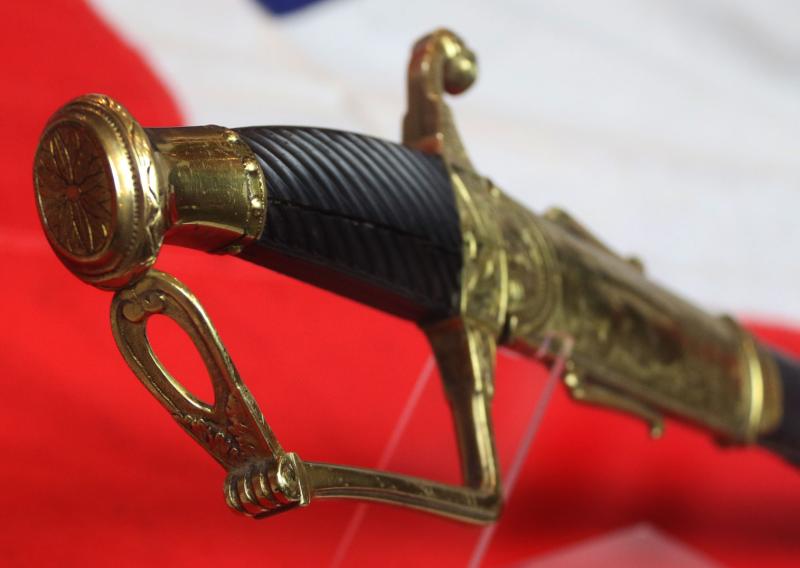 An Incredibly Rare French Naval, Sabre D'Officier De Marine Model Prairelle An XII 1804. Officer's Sword, Most Likely Surrendered or Captured At Trafalgar in 1805. Possibly Even From the Redoutable or Bucentaure
