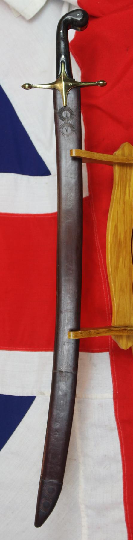 A Beautiful 18th to 19th Century Ottoman Shamshir. With Traditional Carved Horn Hilt