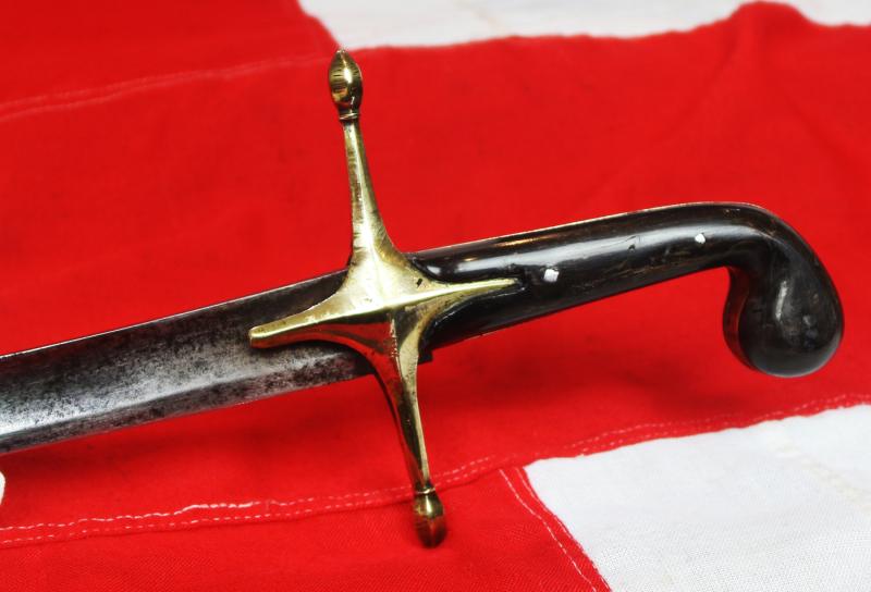 A Beautiful 18th to 19th Century Ottoman Shamshir. With Traditional Carved Horn Hilt