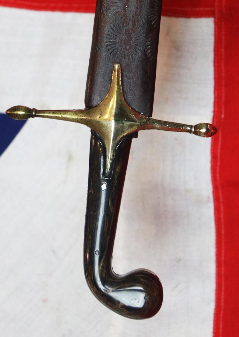 A Beautiful 18th to 19th Century Ottoman Shamshir. With Traditional Carved Horn Hilt