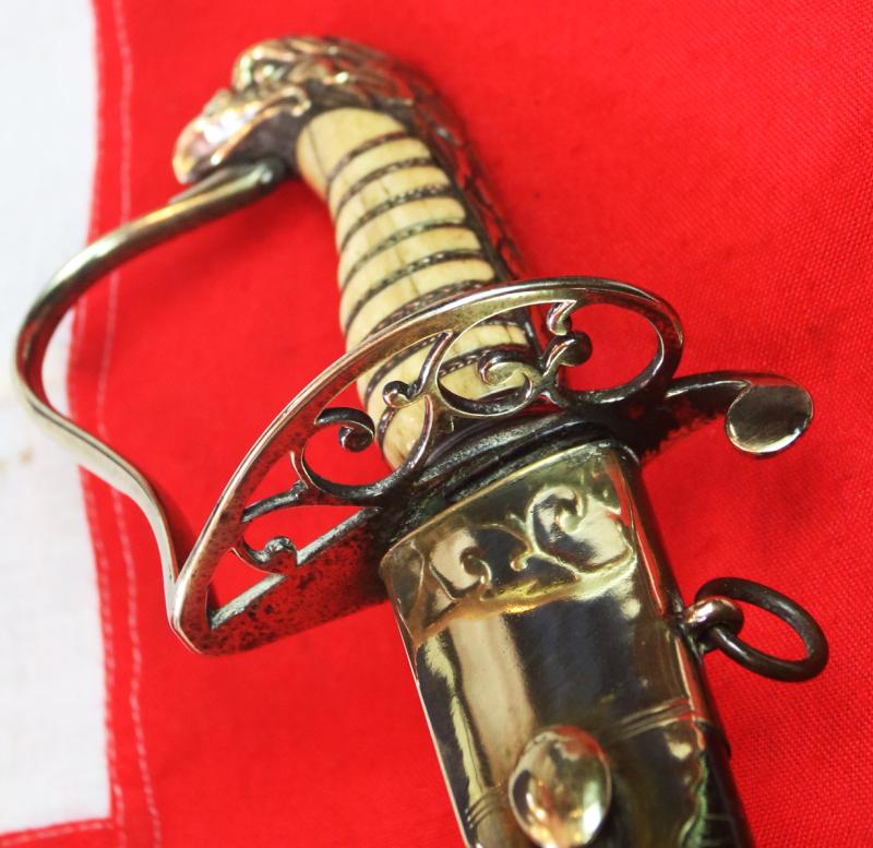 A Very Fine & Rare, Signally Beautiful, Anglo-American War of 1812, 'Eagle Head' & Scroll Fretted Hilt, American Officer's Sabre. In Great Condition.