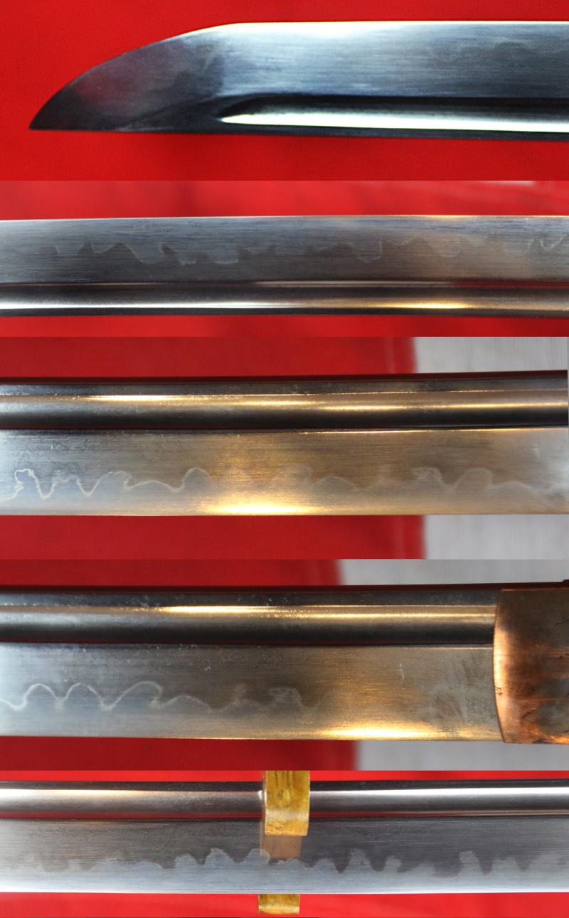 A Beautiful Antique Edo Samurai Long Katana. A Most Fine Katana With A Good Hon-Zukuri Blade With Midare Hamon and Full Length Hi