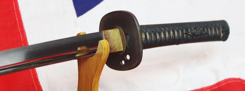 A Beautiful, Signed Samurai Long 17th Century Katana With Very Fine Edo Period Mounts Including Fabulous Quality Hand Chisselled Silver Fuchi Kashira of Takebori Turbulent Seas and Sea Shells. Signed Hisamichi