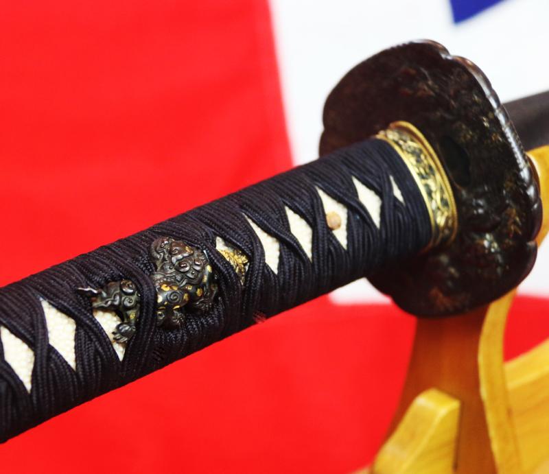 A Wonderful Shinto 'Shishi' Katana With All Original Edo Period Koshirae of Exemplary Museum Grade Fittings based on The Mythical Protectors of The Shinto Shrines, the Shishi Lion-Dogs