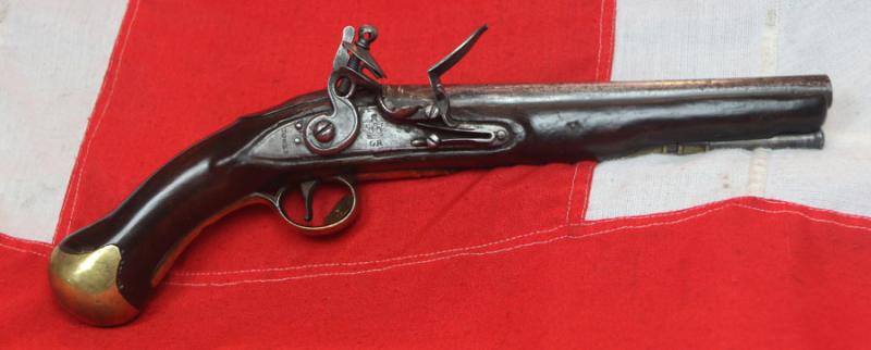 An 1801 Pattern, Tower of London, Royal Navy Issue, Historic Nelson Period, Short ‘Sea Service Pistol’, With Original Belt Hook, Tower of London GR Crown Lock, Fine Stock & Skull Crusher Butt, Used at the Battle Of Trafalgar Period
