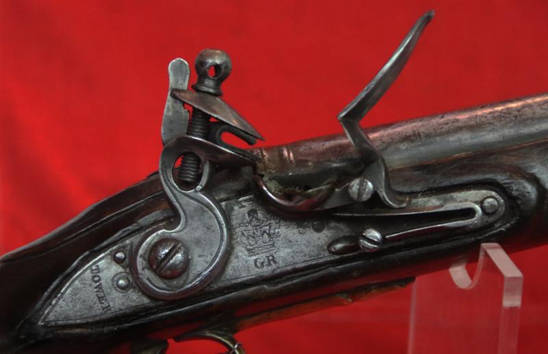 An 1801 Pattern, Tower of London, Royal Navy Issue, Historic Nelson Period, Short ‘Sea Service Pistol’, With Original Belt Hook, Tower of London GR Crown Lock, Fine Stock & Skull Crusher Butt, Used at the Battle Of Trafalgar Period