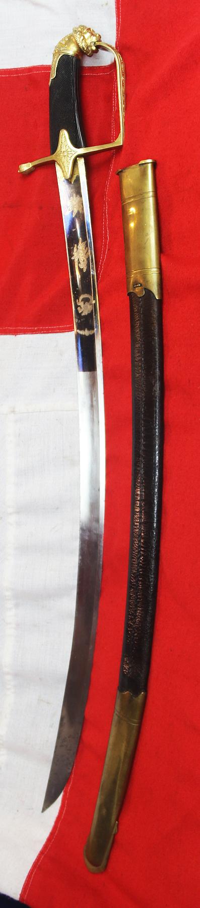 A Stunning Directoire Period French Blue and Gilt ‘Award’ & Imperial Garde Grade Sabre of a General or General Staff Officer, Probably By Boutet Director of Versailles. Napoleon's Personal Sword Maker