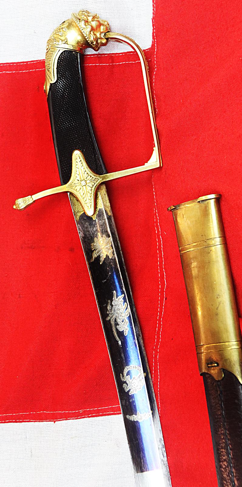 A Stunning Directoire Period French Blue and Gilt ‘Award’ & Imperial Garde Grade Sabre of a General or General Staff Officer, Probably By Boutet Director of Versailles. Napoleon's Personal Sword Maker