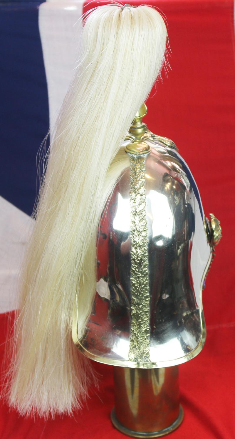 A Wonderful, Original, Antique Victorian Helmet of the 6th Dragoons the Inniskillins. One of the Great Irish Cavalry Regiments in the British Army & One of The Most Desirable of All The Victorian Regimental Helmets