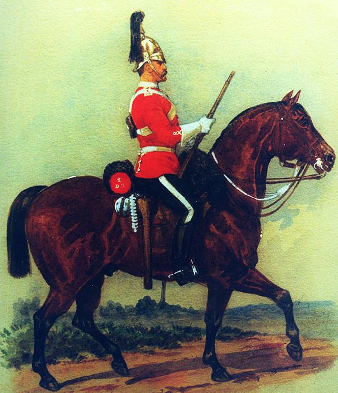 A Wonderful, Original, Antique Victorian Helmet of the 2nd Dragoon Guards {The Queen's Bays}