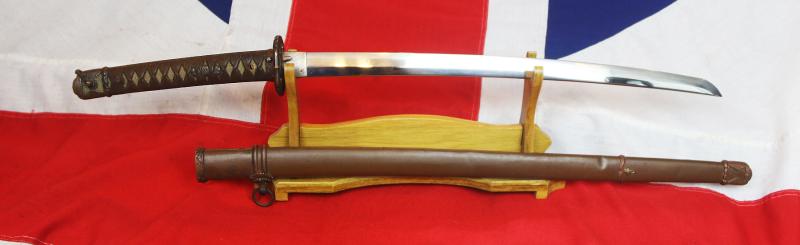 A Very Fine Antique, Ancestral Chisa Katana Sword in Crew Gunto Mounts Signed Jumyo, Shinto. Swords By Jumyo Were Very Often Gifted to Noble Family Daimyo, As They Were Considered Very Auspicious