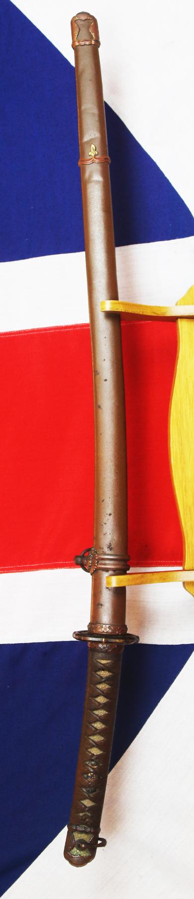 A Very Fine Antique, Ancestral Chisa Katana Sword in Crew Gunto Mounts Signed Jumyo, Shinto. Swords By Jumyo Were Very Often Gifted to Noble Family Daimyo, As They Were Considered Very Auspicious