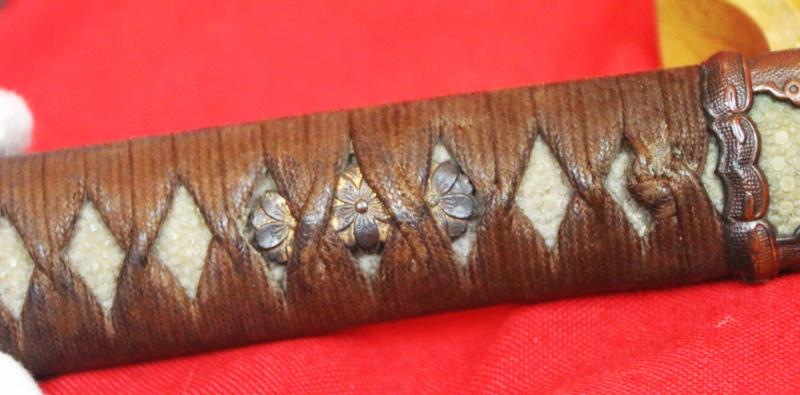 A Very Fine Antique, Ancestral Chisa Katana Sword in Crew Gunto Mounts Signed Jumyo, Shinto. Swords By Jumyo Were Very Often Gifted to Noble Family Daimyo, As They Were Considered Very Auspicious