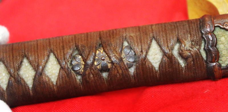 A Very Fine Antique, Ancestral Chisa Katana Sword in Crew Gunto Mounts Signed Jumyo, Shinto. Swords By Jumyo Were Very Often Gifted to Noble Family Daimyo, As They Were Considered Very Auspicious