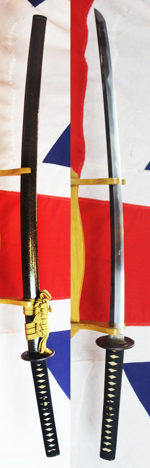 Koto Period Samurai Katana, Circa 1550 From The Muramachi Era, A Most Fine Blade with Midare and Large Waves Hamon, & Nioi & Nie Deki, a Masame & Itame Hada, in Very Good Polish, Shibuishi Dragon Fly Fuchi Kashira