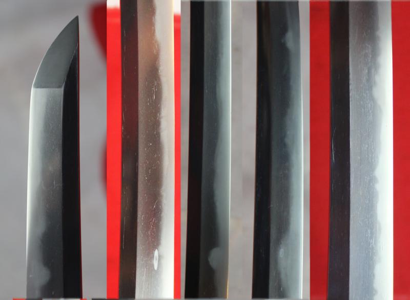 Koto Period Samurai Katana, Circa 1550 From The Muramachi Era, A Most Fine Blade with Midare and Large Waves Hamon, & Nioi & Nie Deki, a Masame & Itame Hada, in Very Good Polish, Shibuishi Dragon Fly Fuchi Kashira