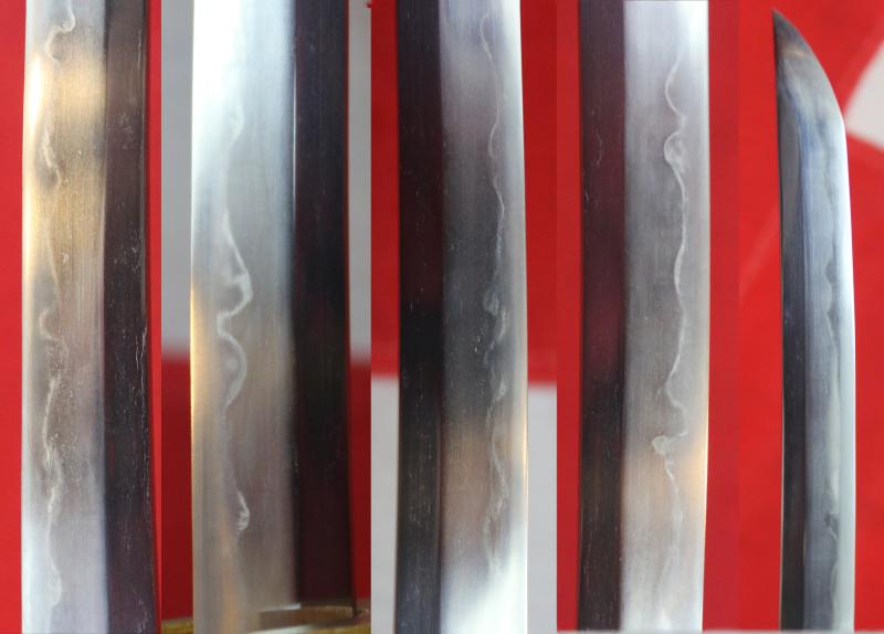 A Stunning Quality Wakizashi Signed with Honorific Title Masatoshi, Lord of Etchu, Han Dachi Mounted, Gold Dragon Menuki, Mishina School Blade, Early 1600's, Wonderful Signed Tsuba and Matching Kozuka Depicting the Tiger in the Bamboo Grove