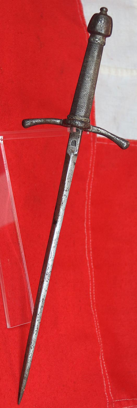 A Very Rare Renaissance Main-Gauche, a Left Hand Parrying Dagger. Italian circa 1590-1620. Likely Made for a Royal Duke. With A Ducal Crown Engraved Pommel