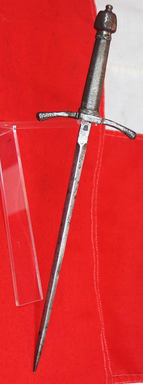 A Very Rare Renaissance Main-Gauche, a Left Hand Parrying Dagger. Italian circa 1590-1620. Likely Made for a Royal Duke. With A Ducal Crown Engraved Pommel