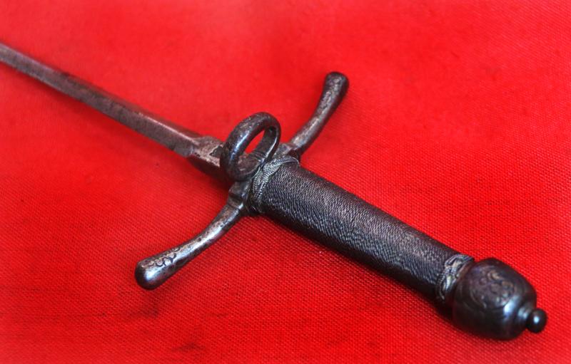 A Very Rare Renaissance Main-Gauche, a Left Hand Parrying Dagger. Italian circa 1590-1620. Likely Made for a Royal Duke. With A Ducal Crown Engraved Pommel