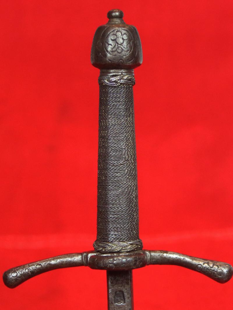 A Very Rare Renaissance Main-Gauche, a Left Hand Parrying Dagger. Italian circa 1590-1620. Likely Made for a Royal Duke. With A Ducal Crown Engraved Pommel