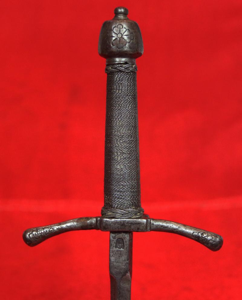 A Very Rare Renaissance Main-Gauche, a Left Hand Parrying Dagger. Italian circa 1590-1620. Likely Made for a Royal Duke. With A Ducal Crown Engraved Pommel