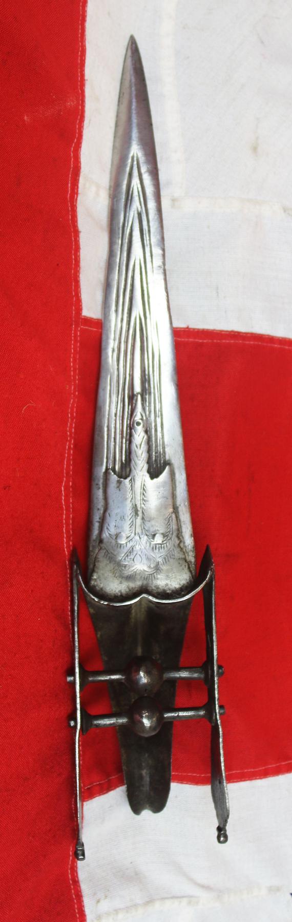 An Extremely Rare Example of a Vijayanagara Hooded Katar From South India,16th To Early 17th century.