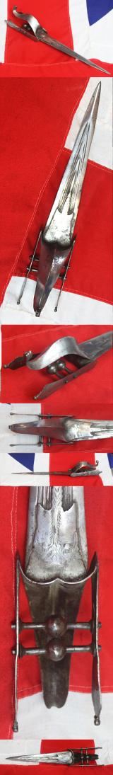 An Extremely Rare Example of a Vijayanagara Hooded Katar From South India,16th To Early 17th century.